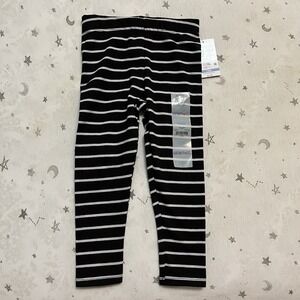 Garanimals 12 Mon‎ Black And White Stripes Pull On Pants NWT